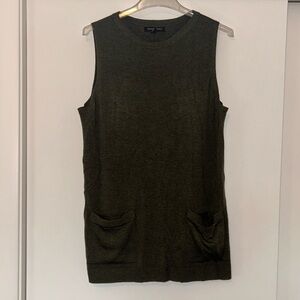 Banana Republic Knit Sleeveless Tank Top Sweater Forest Green